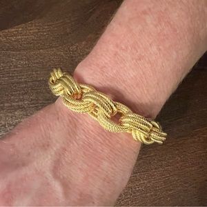 Bronzo Italia gold triple link bracelet